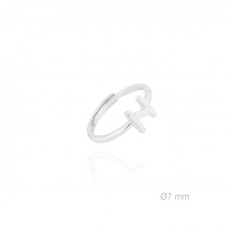 Bague en Argent | Lettre H