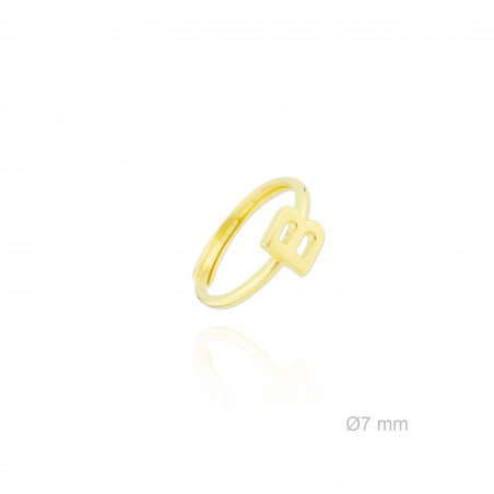Bague en Argent | Lettre B