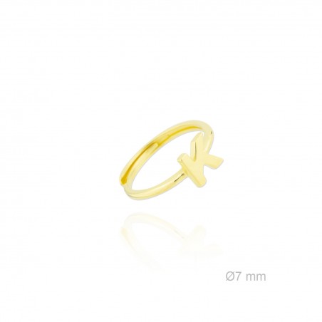 Silver ring | Letter K