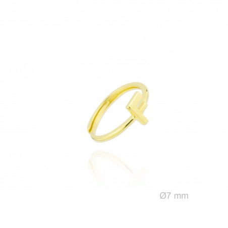 Bague en Argent | Lettre F