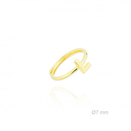 Silver ring | Letter L