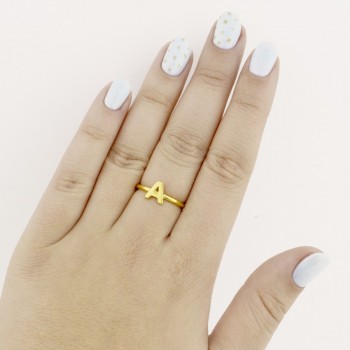 Silver ring | Letter A 2