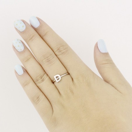 Bague en Argent | Lettre D