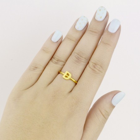 Bague en Argent | Lettre D