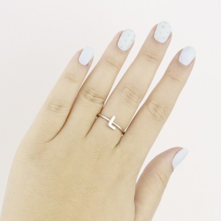 Bague en Argent | Lettre L