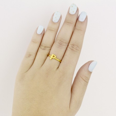 Silver ring | Letter P