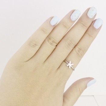 Silver ring | Letter X 2