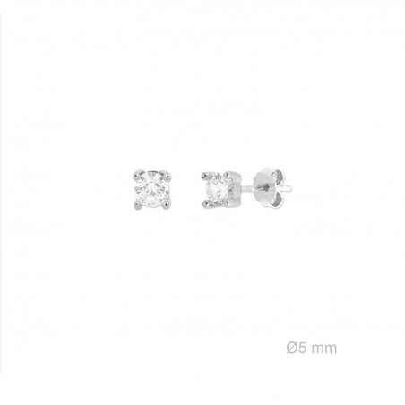 Silver Earrings with Cubir Zirconium