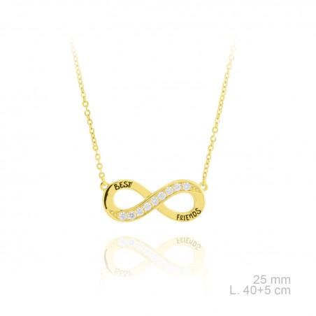 Silver Necklaces with Cubic Zirconium 