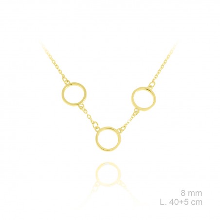 Gargantilla de Plata de Ley y circonitas