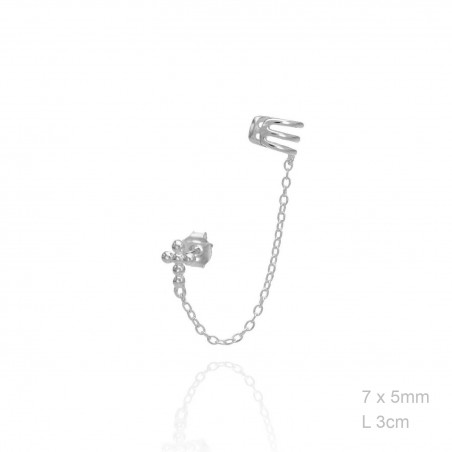 Boucles d'oreilles Argent lisse