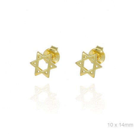 Pendientes Estrella David Dorados Lisa