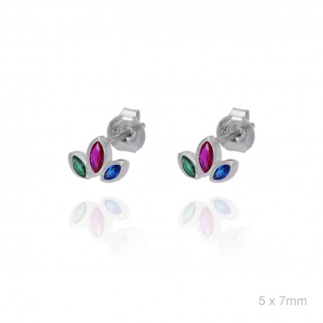 Pendientes Flor Loto Circ Color