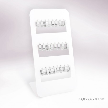 Présentoirs - 12 boucles d'oreilles en Acier