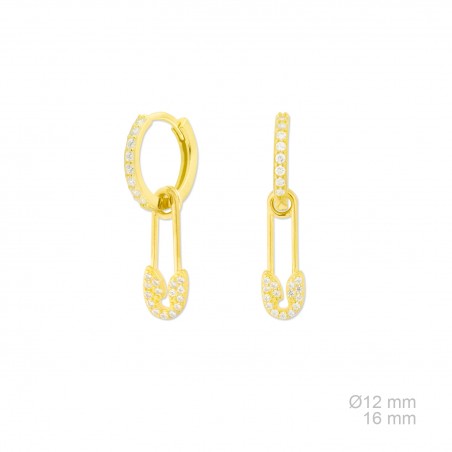 Pendientes Mini Imperdibles Circ