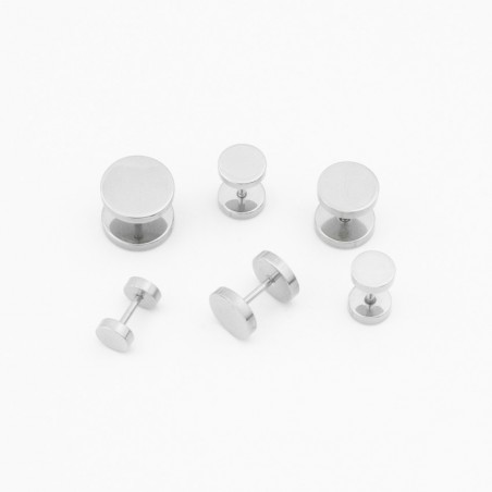 Expositor - 12 pendientes de Acero