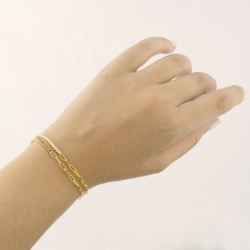 Silver bracelet with cubic... 2