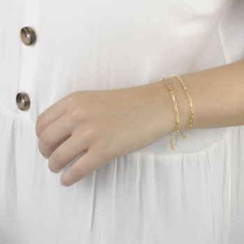 Silver bracelet with cubic... 2