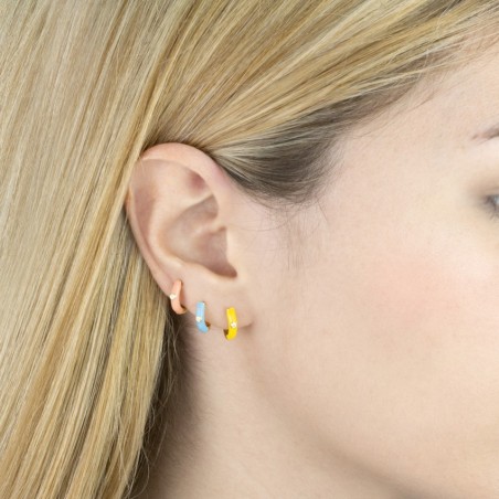 Silver earrings with cubic zirconium