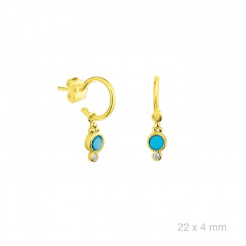 Silver earrings
