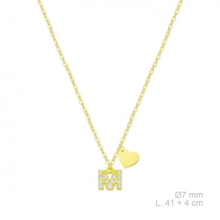 Gargantilla de Plata de Ley con circonitas