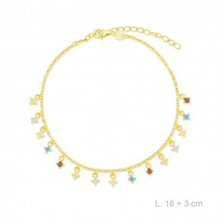 Bracelet en Argent avec oxyde de zirconium