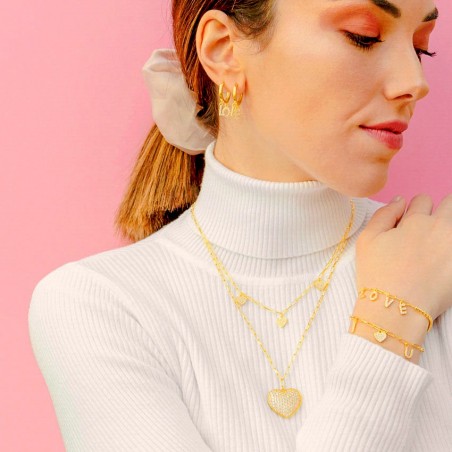 Silver necklace with cubic zirconium