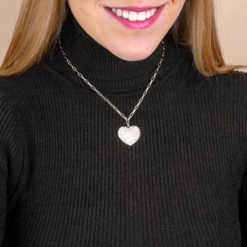 Silver necklace with cubic... 2