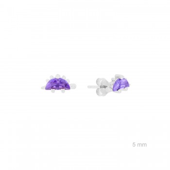 Silver earrings with cubic...