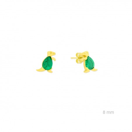 Pendientes de Plata de Ley con circonitas