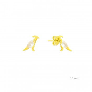 Silver earrings with cubic...