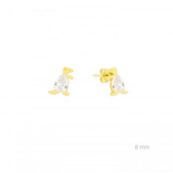 Silver earrings with cubic...