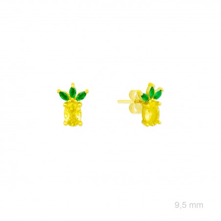 Silver earrings with cubic zirconium