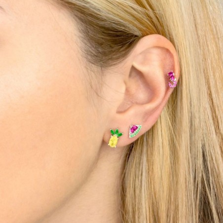 Boucles d'oreilles en Argent avec oxyde de zirconium