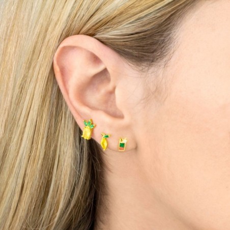 Boucles d'oreilles en Argent avec oxyde de zirconium