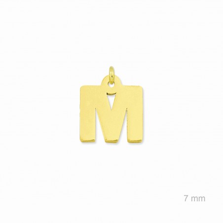 Charm de Plata de Ley (Letra M)