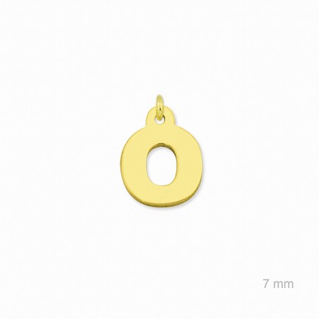 Charm de Plata de Ley (Letra O)