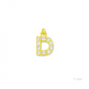 Charm de Plata de Ley (Letra D)