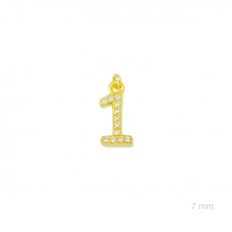 Charm de Plata de Ley (Número 1)