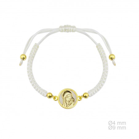 Pulseira de Prata Esterlina e Macramê