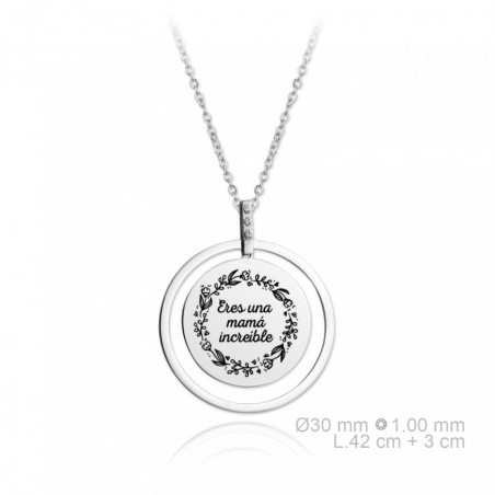 Silver Necklace with cubic zirconium