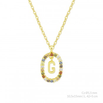 Silver necklace | G