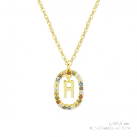 Gargantilha em Prata Esterlina | H