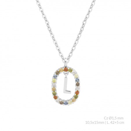 Silver necklace | L