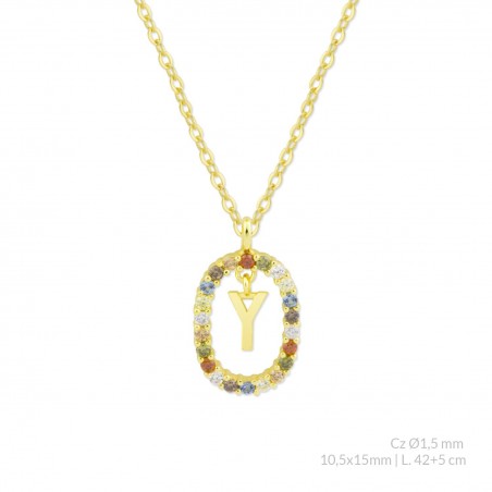 Gargantilha em Prata Esterlina | Y