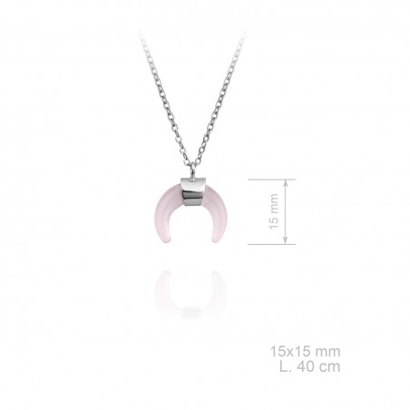 Gargantilla Luna Invertida Rosa