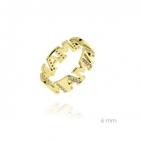 Sortija de Plata de Ley y circonita