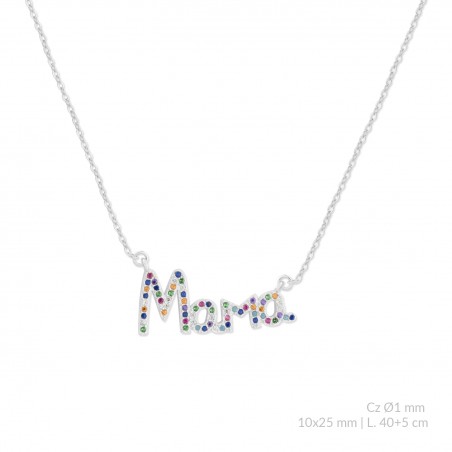 Gargantilha em Prata Esterlina com zircônia