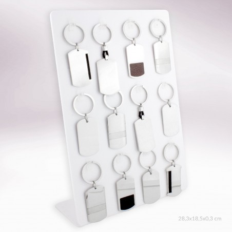 Expositor - 12 chaveiros de aço