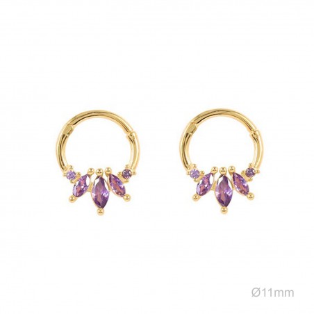 Boucles d'oreilles Zircons